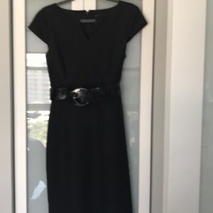 Black pinstripe dress lightly worn good condition